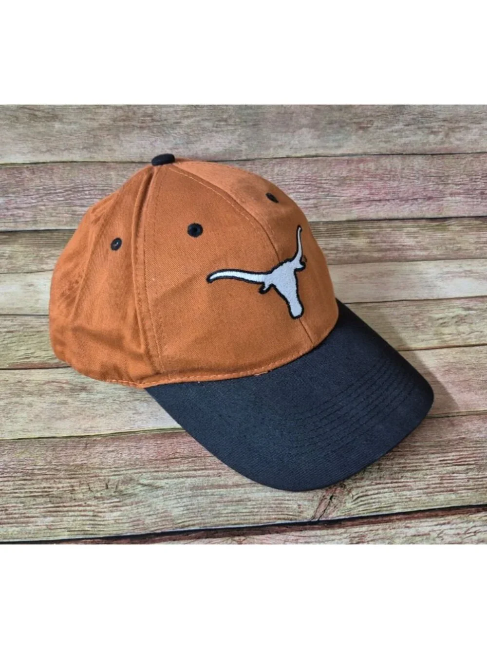 Texas Longhorns Orange Baseball Cap Hat Embroidered Black Bill NCAA Cotton OSFA